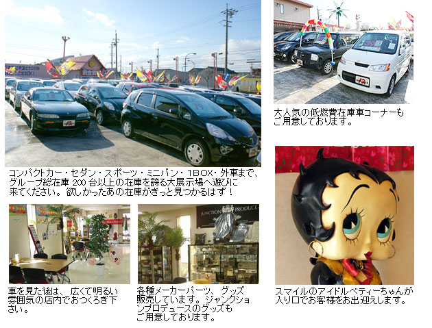 グループ在庫数200台!東海地区最大級の大展示場へようこそ!